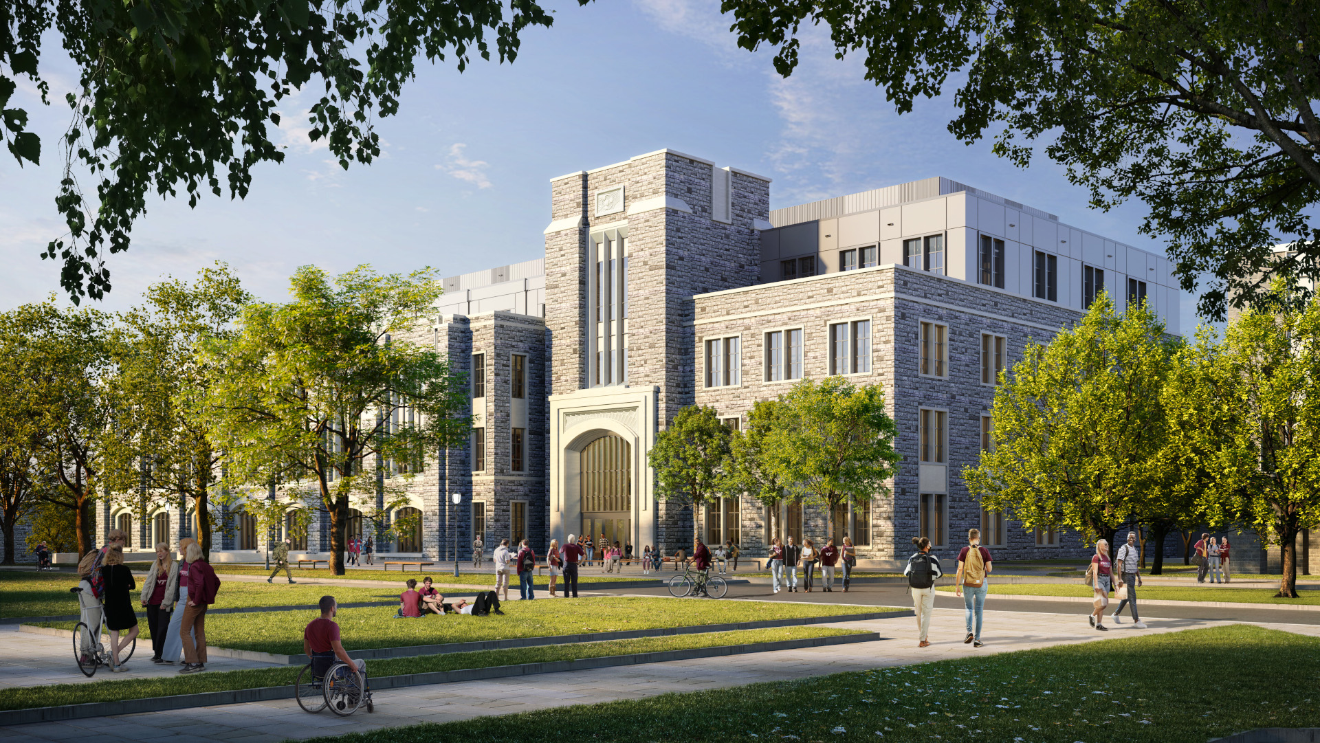 External rendering of Mitchell Hall